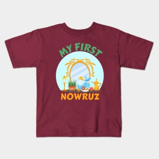 happy nowruz-my first nowruz Kids T-Shirt